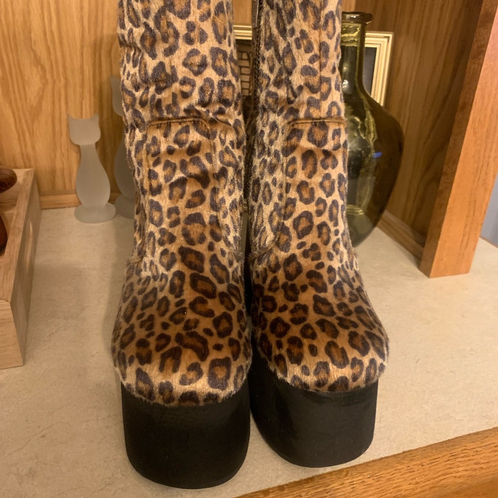 Leopard Print Platform Boots Dollskill current mood
